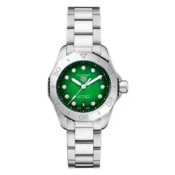 TAG Heuer WBP2415.BA0622 Aquaracer Professional 200 Automatic 30 Stainless Steel Green Mother-of-Pearl Dial Watch