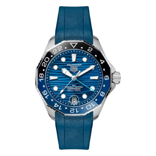 Tag Heuer Wbp5114.Ft6259 Aquaracer Professional 300 Gmt 42 Stainless Steel Blue Dial Watch