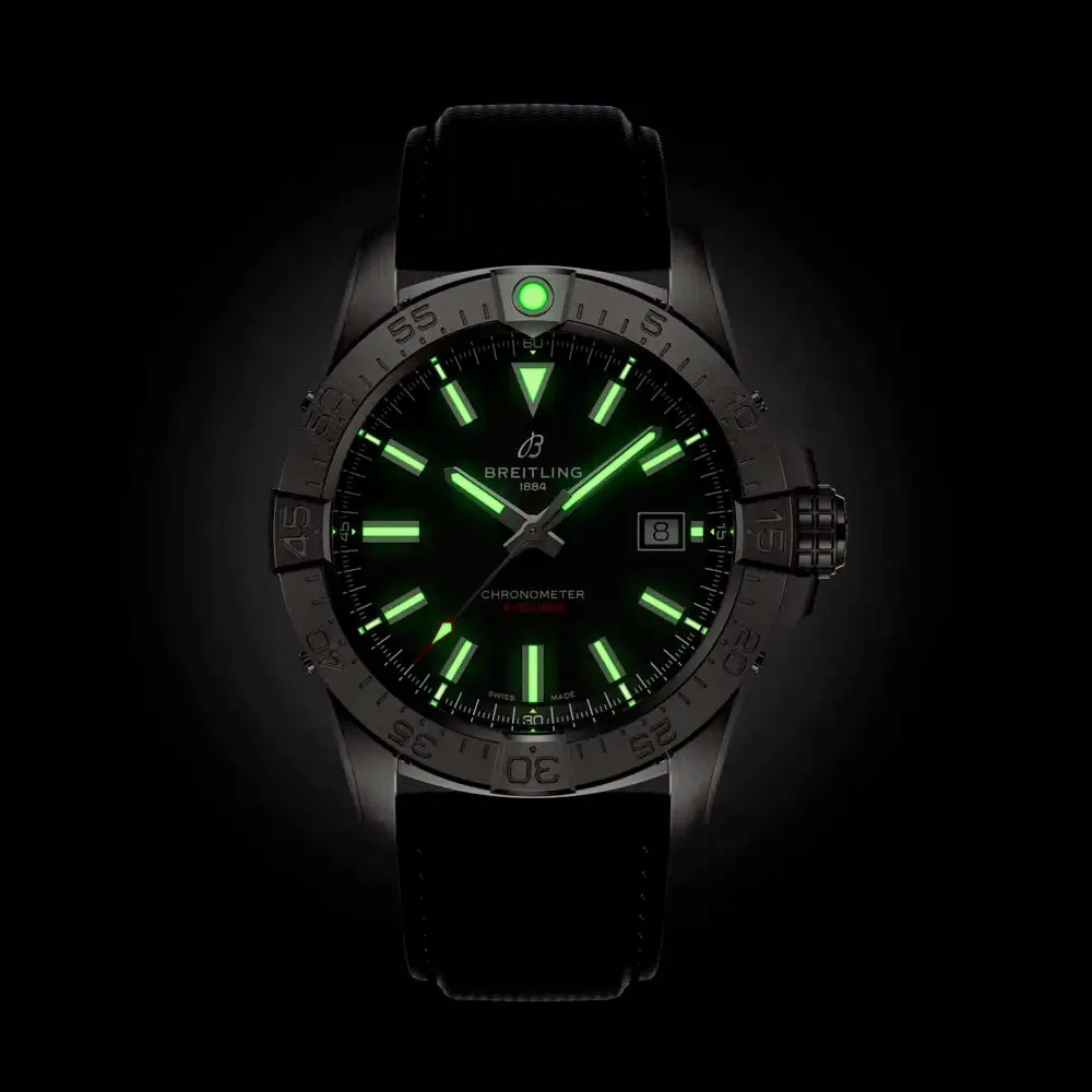 Breitling A17328101B1X1 Avenger Automatic 42 Stainless Steel Black Dial Watch - Image 3