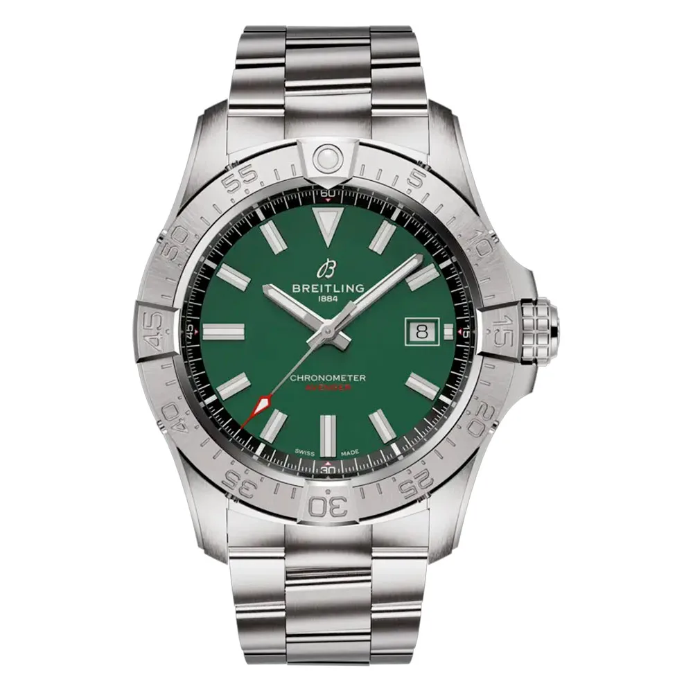 Breitling A17328101L1A1 Avenger Automatic 42 Stainless Steel Green Dial Watch