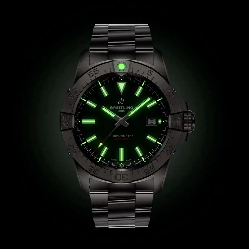 Breitling A17328101L1A1 Avenger Automatic 42 Stainless Steel Green Dial Watch - Image 3