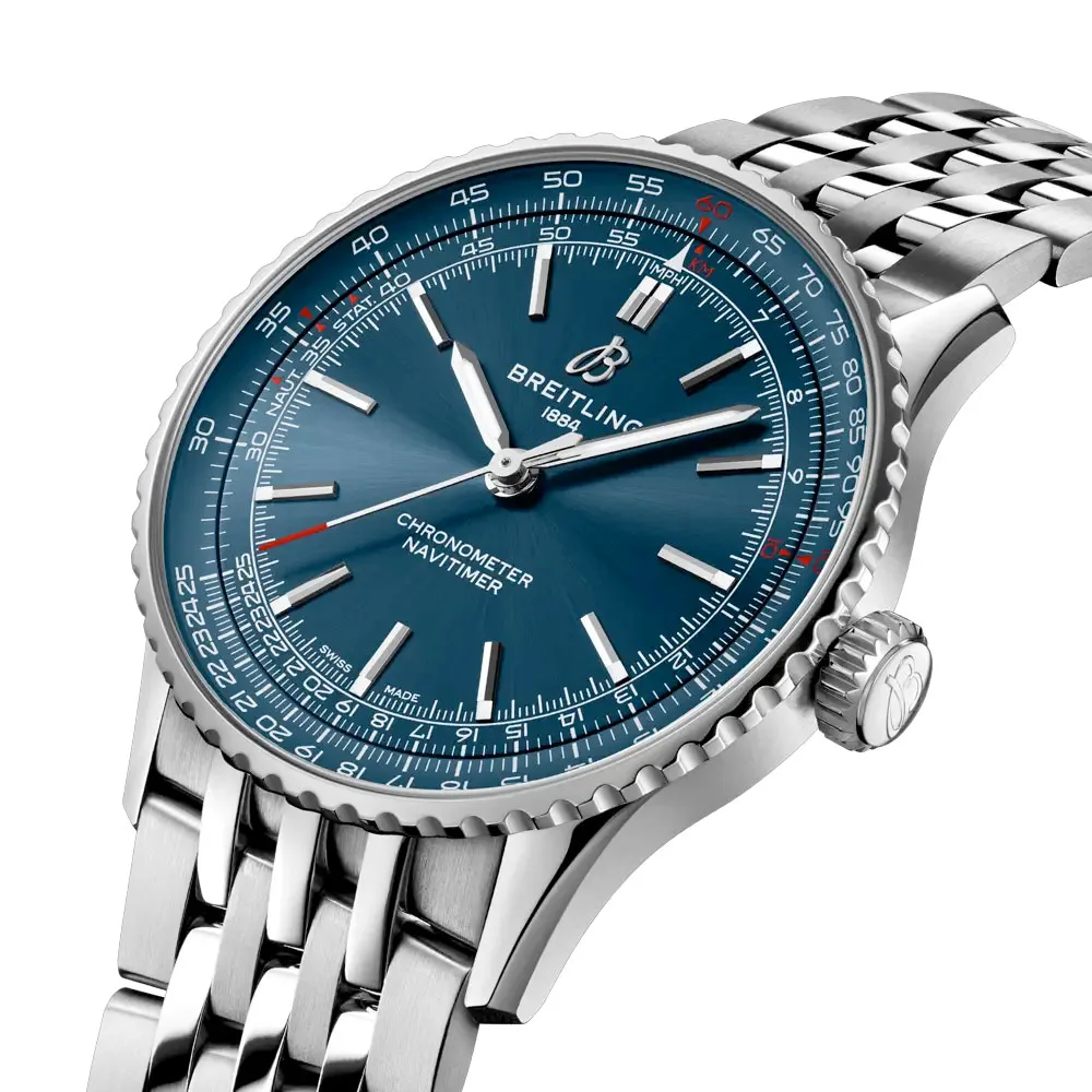Breitling A17329161C1A1 Navitimer Automatic 41 Stainless Steel Blue Dial Watch - Image 2