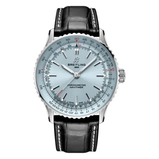 Breitling A17329171C1P1 Navitimer Automatic 41 Stainless Steel Ice Blue Dial Watch