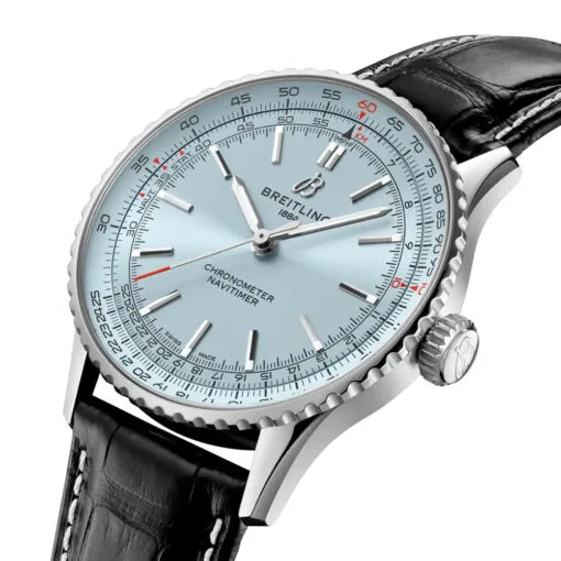 Breitling A17329171C1P1 Navitimer Automatic 41 Stainless Steel Ice Blue Dial Watch - Image 2