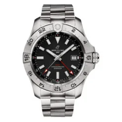 Breitling A32320101B1A1 Avenger Automatic GMT 44 Stainless Steel Black Dial Watch