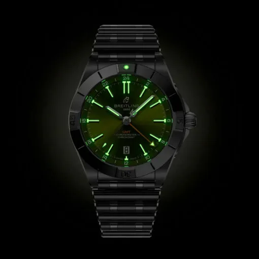 Breitling A32398A11L1A1 Chronomat Automatic 40 Gmt Giannis Antetokounmpo Green Dial Watch - Image 3