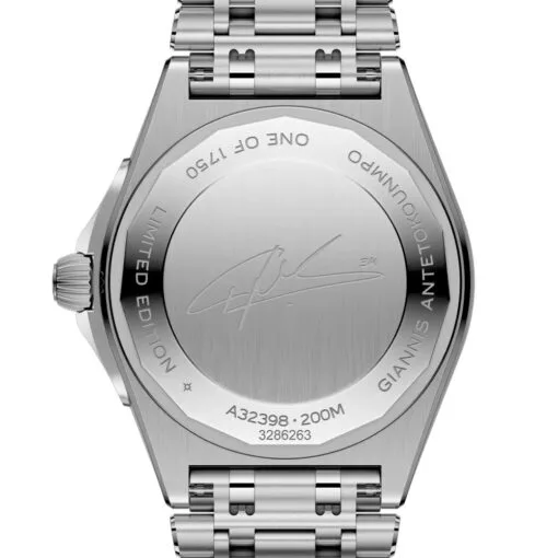 Breitling A32398A11L1A1 Chronomat Automatic 40 Gmt Giannis Antetokounmpo Green Dial Watch - Image 2