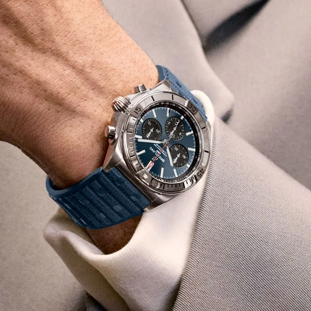 Breitling Ab0134101C1S1 Chronomat B01 42 Stainless Steel Blue Dial Watch - Image 3