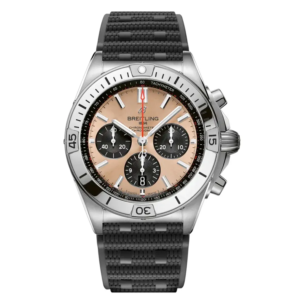 Breitling Ab0134101K1S1 Chronomat B01 42 Stainless Steel Copper Dial Watch