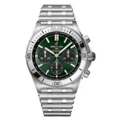 Breitling AB0134101L2A1 Chronomat B01 42 Stainless Steel Green Dial Watch