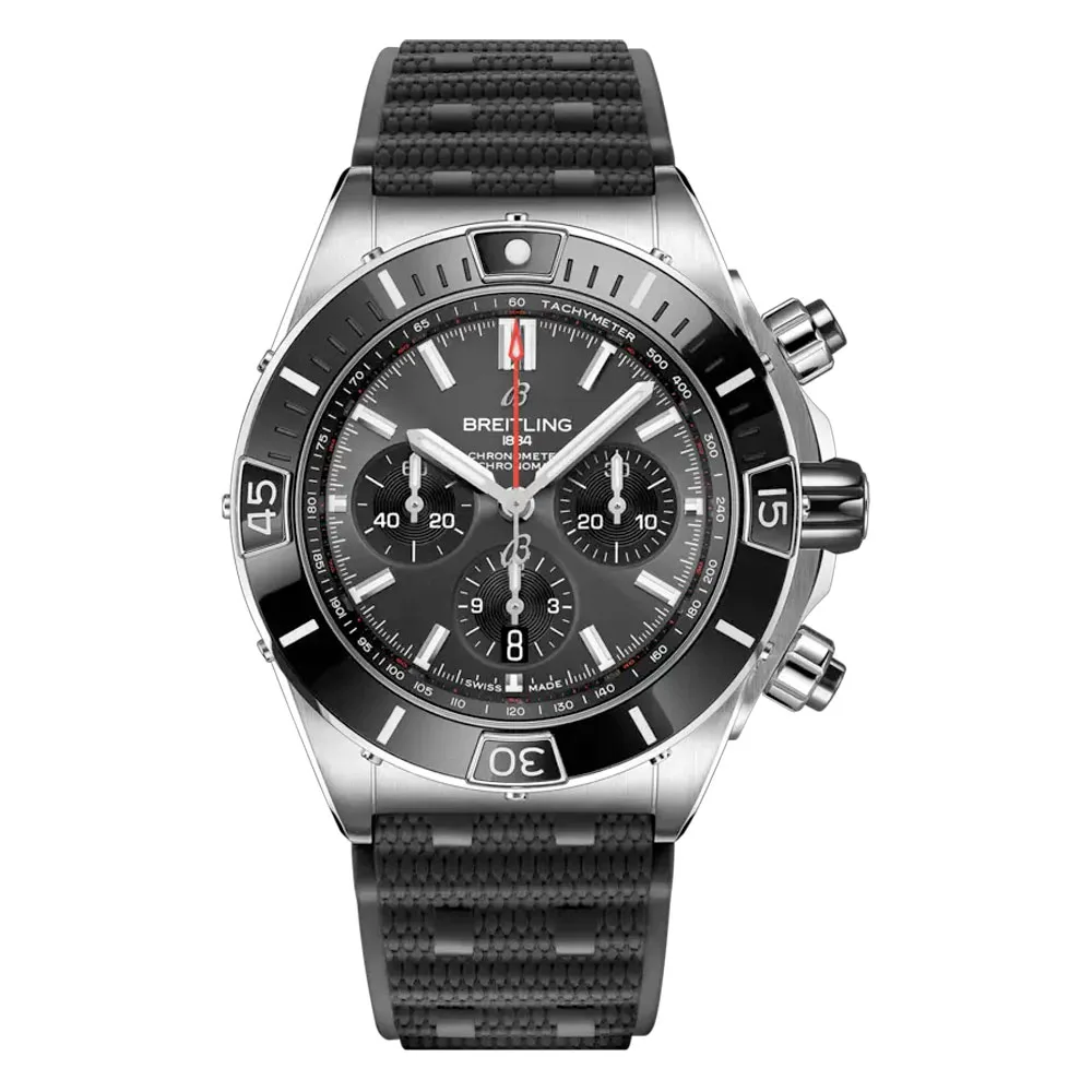 Breitling Ab0136251B2S1 Super Chronomat B01 44 Stainless Steel Boutique Edition Anthracite Dial Watch