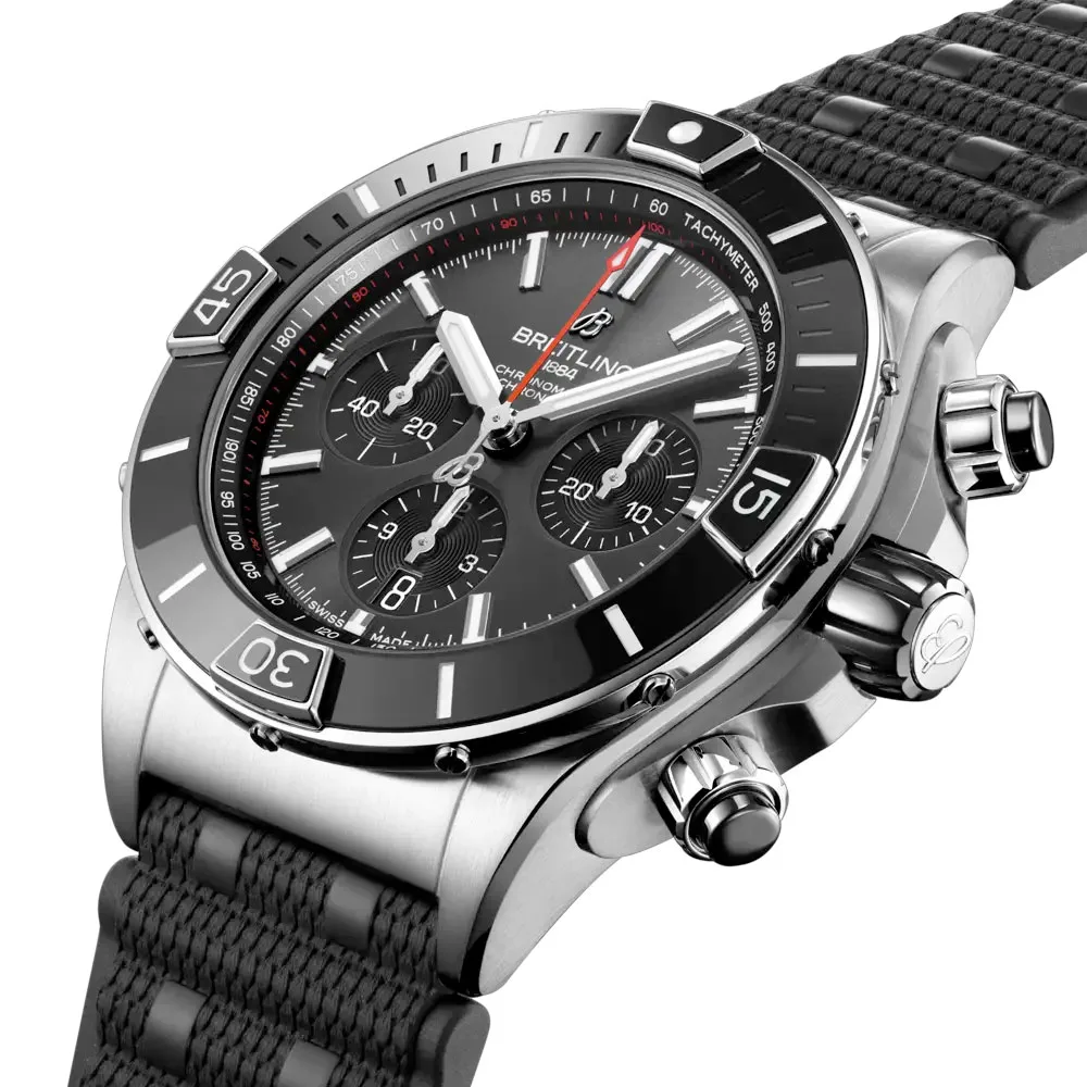 Breitling Ab0136251B2S1 Super Chronomat B01 44 Stainless Steel Boutique Edition Anthracite Dial Watch - Image 2