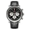 Breitling Ab0137211B1P1 Navitimer B01 Chronograph 46 Stainless Steel Alligator Black Dial Watch
