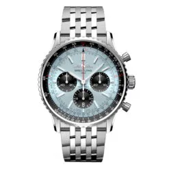 Breitling AB0138241C1A1 Navitimer B01 Chronograph 43 Stainless Steel Ice Blue Dial Watch