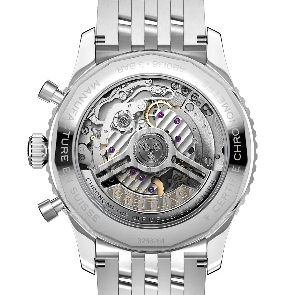 Breitling Ab0138241L1A1 Navitimer B01 Chronograph 43 Stainless Steel Mint Green Dial Watch - Image 2