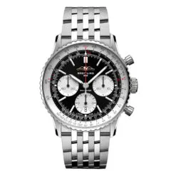 Breitling AB0139211B1A1 Navitimer B01 Chronograph 41 Stainless Steel Black Dial Watch