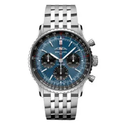 Breitling AB0139241C1A1 Navitimer B01 Chronograph 41 Stainless Steel Blue Dial Watch