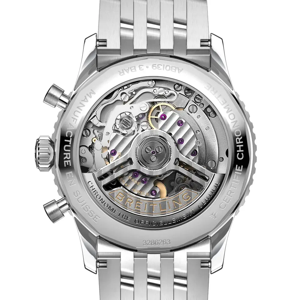 Breitling Ab0139241C1A1 Navitimer B01 Chronograph 41 Stainless Steel Blue Dial Watch - Image 2