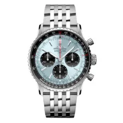 Breitling AB0139241C2A1 Navitimer B01 Chronograph 41 Stainless Steel Ice Blue Dial Watch