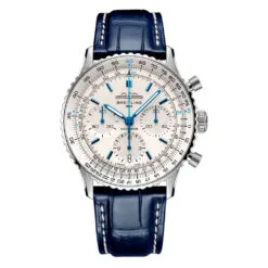 Breitling AB0139A71G1P1 Navitimer B01 Chronograph 41 Stainless Steel Alligator White - Boutique Dial Watch