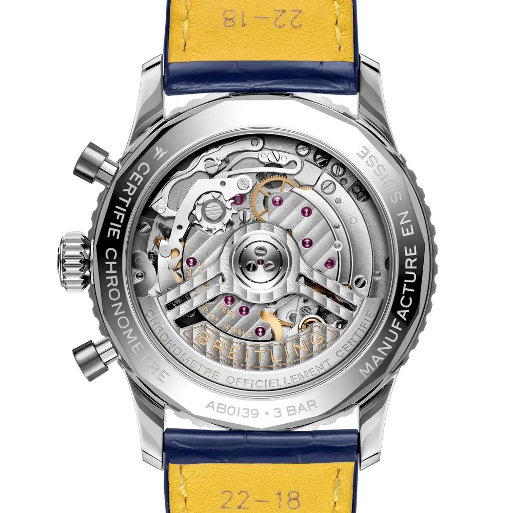 Breitling Ab0139A71G1P1 Navitimer B01 Chronograph 41 Stainless Steel Alligator White - Boutique Dial Watch - Image 2