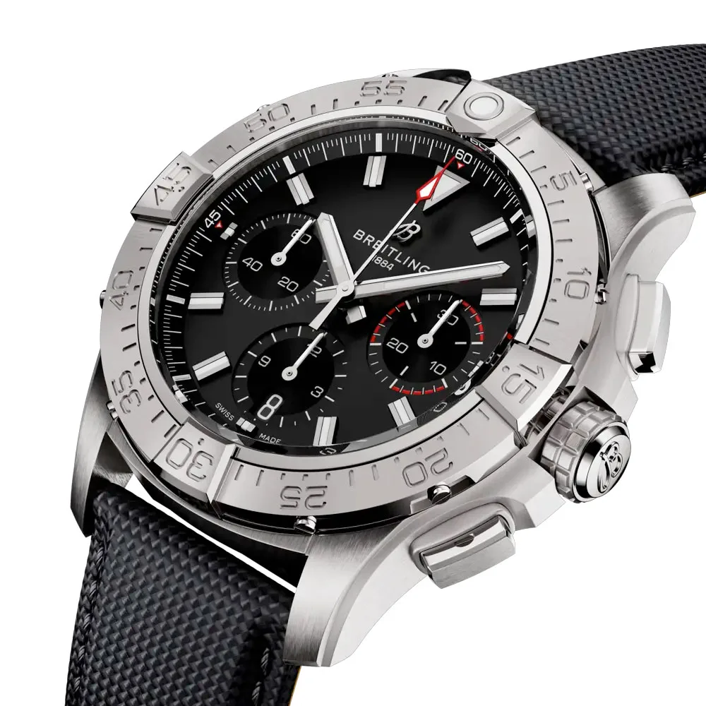 Breitling Ab0146101B1X1 Avenger B01 Chronograph 42 Stainless Steel Black Dial Watch - Image 2