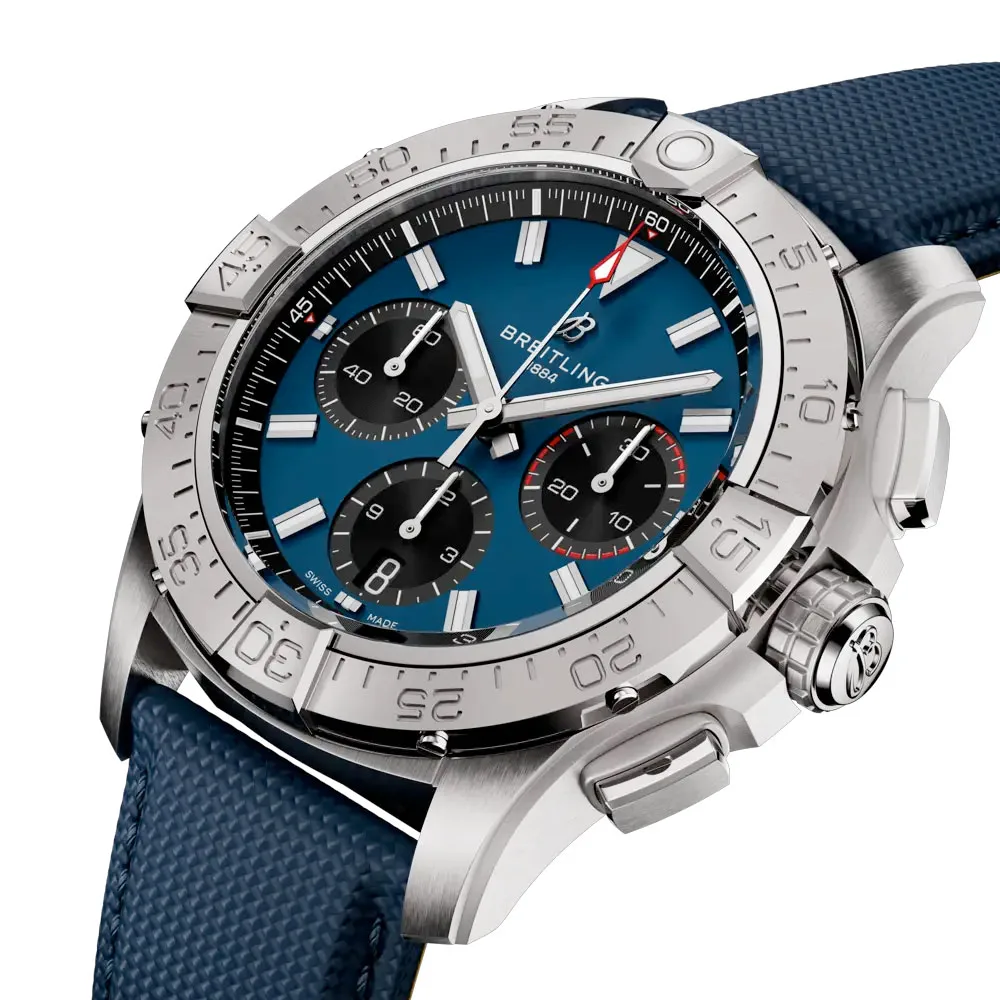 Breitling Ab0146101C1X1 Avenger B01 Chronograph 42 Stainless Steel Blue Dial Watch - Image 3