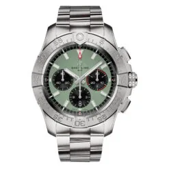 Breitling AB0147101L1A1 Avenger B01 Chronograph 44 Stainless Steel Green Dial Watch