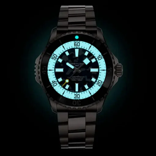 Breitling E10379351B1E1 Superocean Automatic 46 Super Diver Titanium Camouflage Dial Watch - Image 3