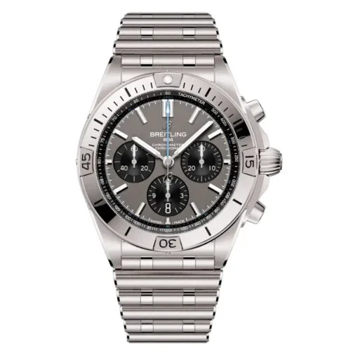 Breitling Eb0134101M1E1 Chronomat B01 42 Titanium Grey Dial Watch