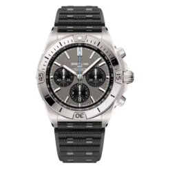 Breitling EB0134101M1S1 Chronomat B01 42 Titanium Rubber Rouleaux Grey Dial Watch