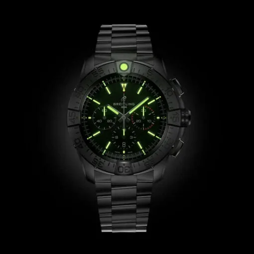 Breitling Eb0148101B1E1 Super Avenger B01 Chronograph 46 Titanium Black Dial Watch - Image 3