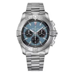 Breitling EB0148101C1E1 Super Avenger B01 Chronograph 46 Titanium Blue Dial Watch