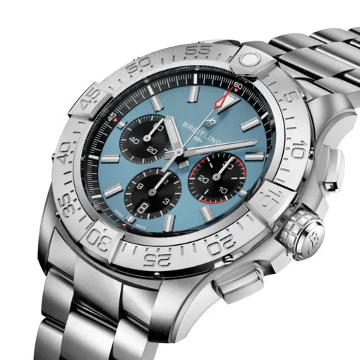 Breitling Eb0148101C1E1 Super Avenger B01 Chronograph 46 Titanium Blue Dial Watch - Image 3