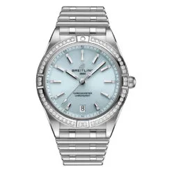 Breitling G10380591C1G1 Chronomat Automatic 36 Stainless Steel - White Gold - Diamond Ice Blue Dial Watch