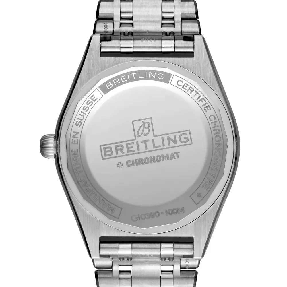 Breitling G10380591C1G1 Chronomat Automatic 36 Stainless Steel - White Gold - Diamond Ice Blue Dial Watch - Image 2