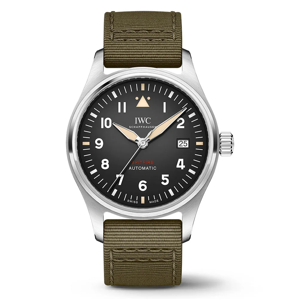 Iwc Iw326805 Automatic Spitfire Stainless Steel Black Dial Pilot’s Watch
