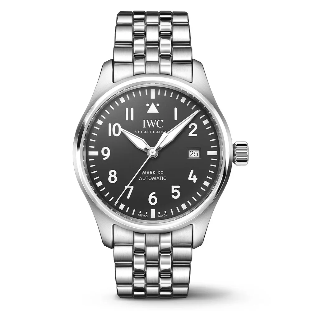Iwc Iw328202 Mark Xx Stainless Steel Black Dial Pilot'S Watch
