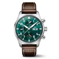 IWC IW378005 Chronograph Stainless Steel Green Dial Pilot's Watch