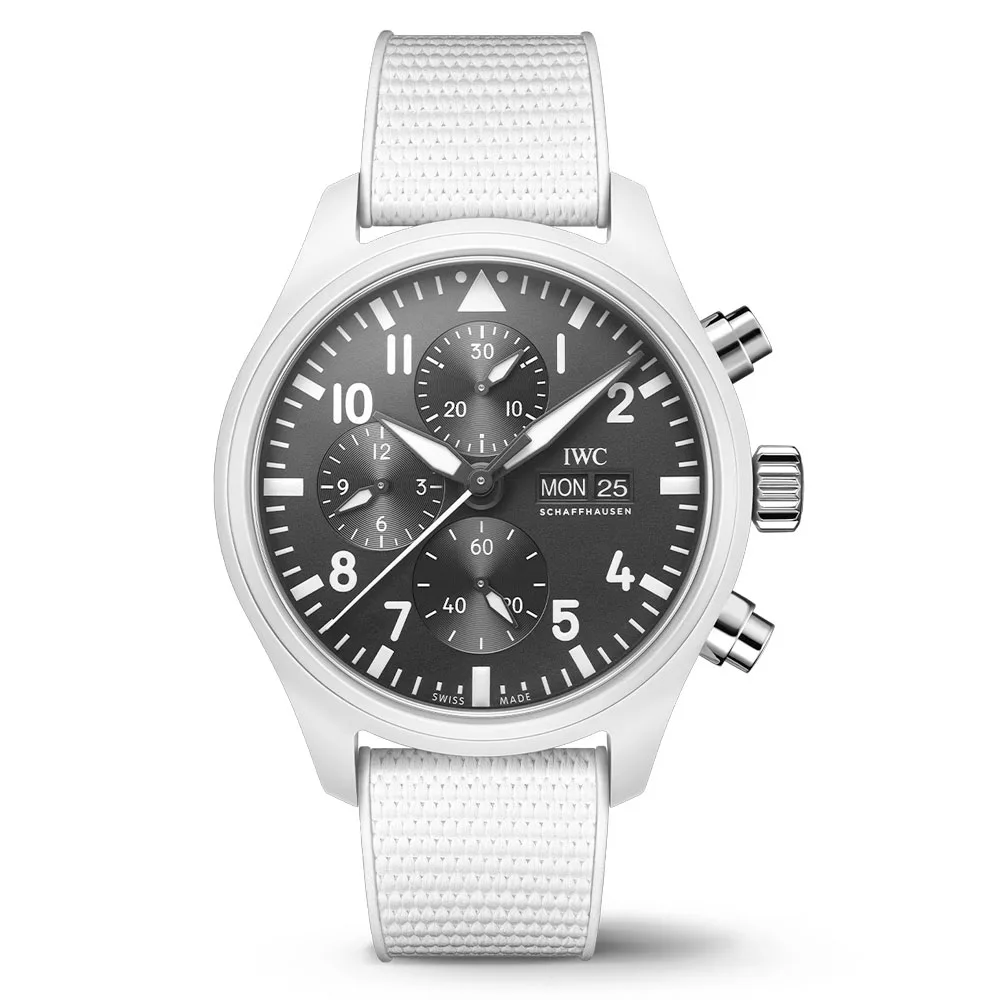 Iwc Iw389105 Chronograph Top Gun Lake Tahoe Black Dial Pilot'S Watch