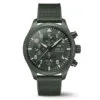 Iwc Iw389106 Chronograph Top Gun Woodland Green Dial Pilot'S Watch