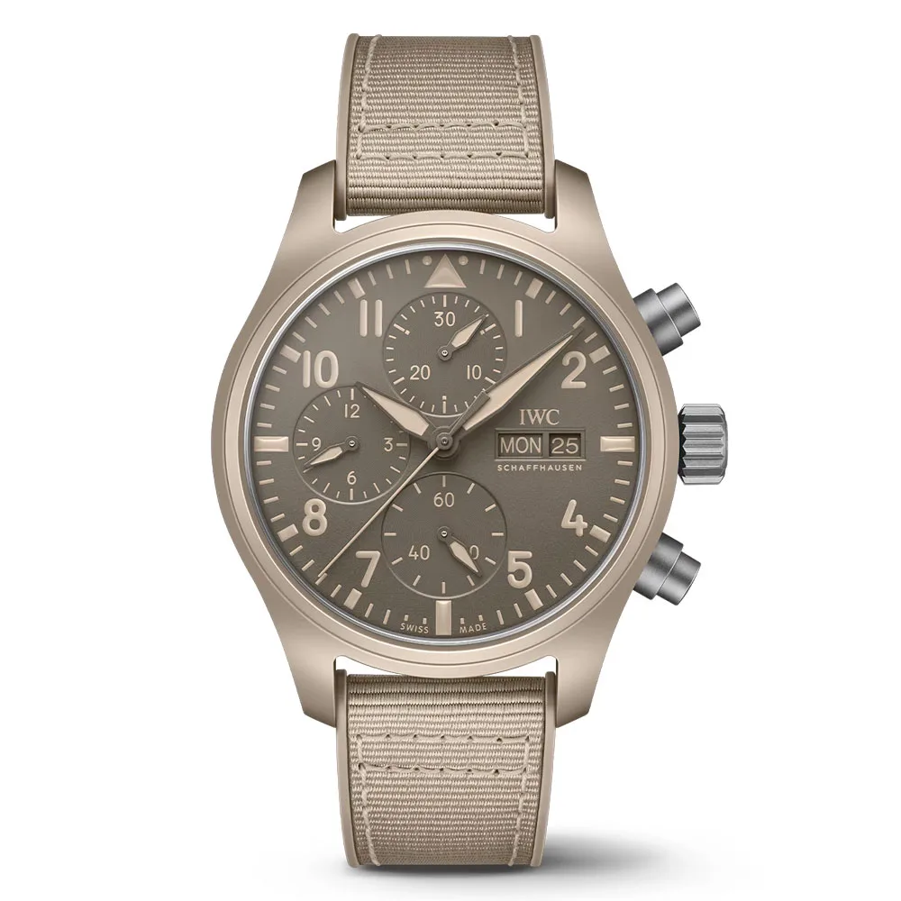 Iwc Iw389402 Chronograph 41 Top Gun Mojave Desert Brown Dial Pilot'S Watch