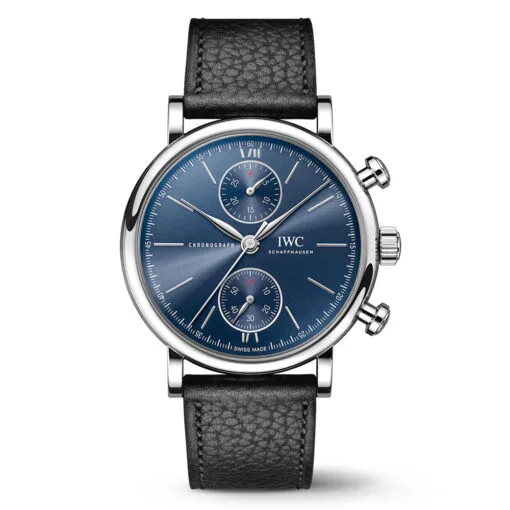 Iwc Iw391408 Portofino Chronograph 39 Stainless Steel Laureus Sport For Good Blue Dial Watch