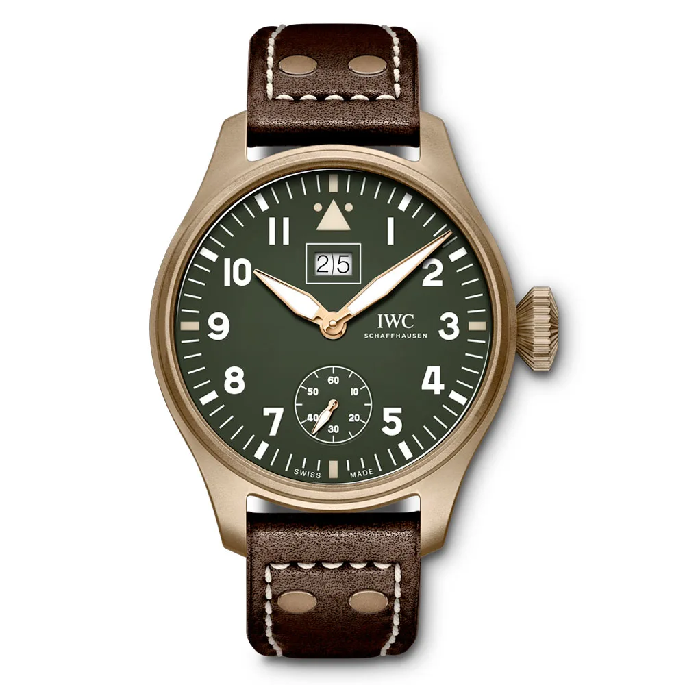 Iwc Iw510506 Big Pilot Big Date Spitfire Mission Accomplished Green Dial Watch
