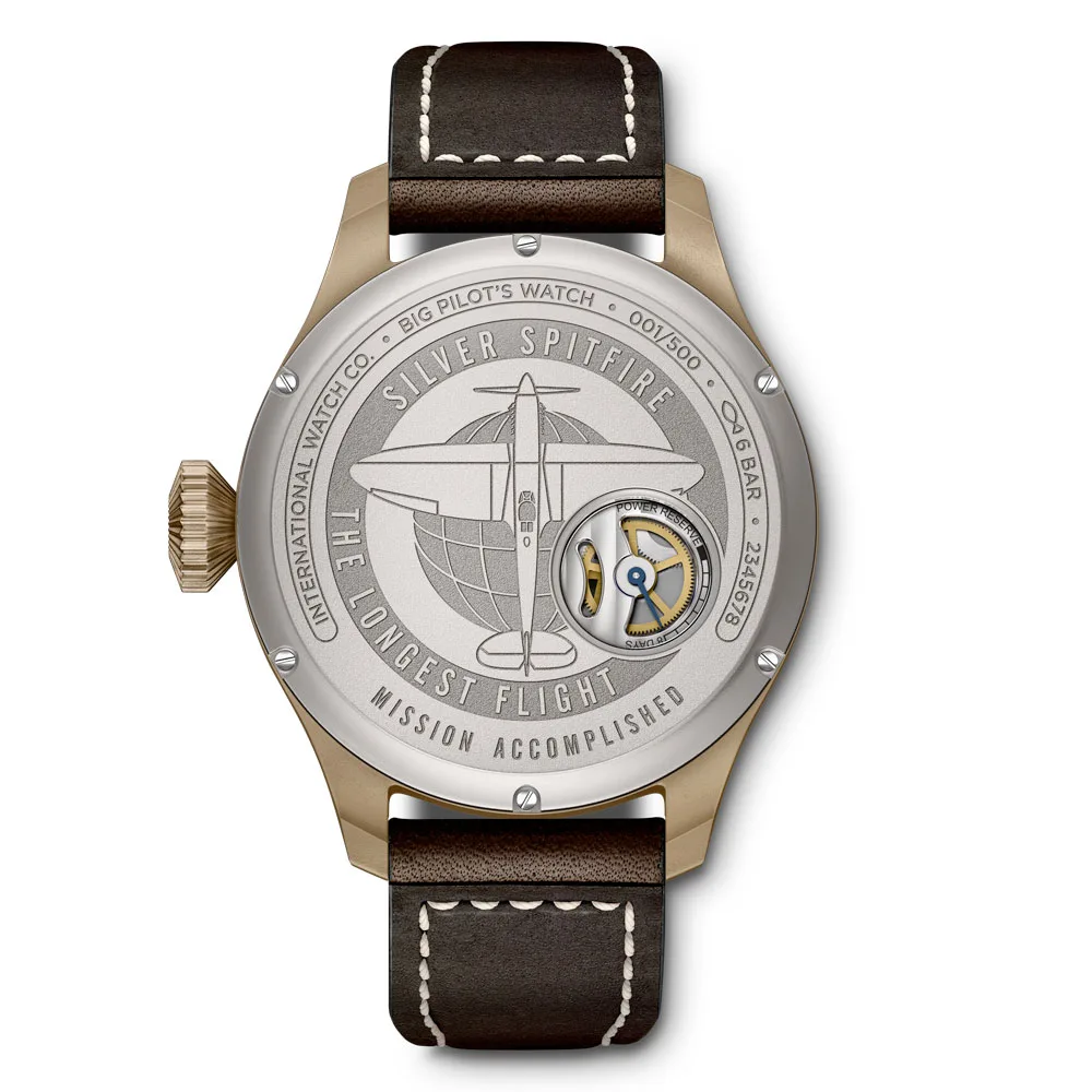 Iwc Iw510506 Big Pilot Big Date Spitfire Mission Accomplished Green Dial Watch - Image 2