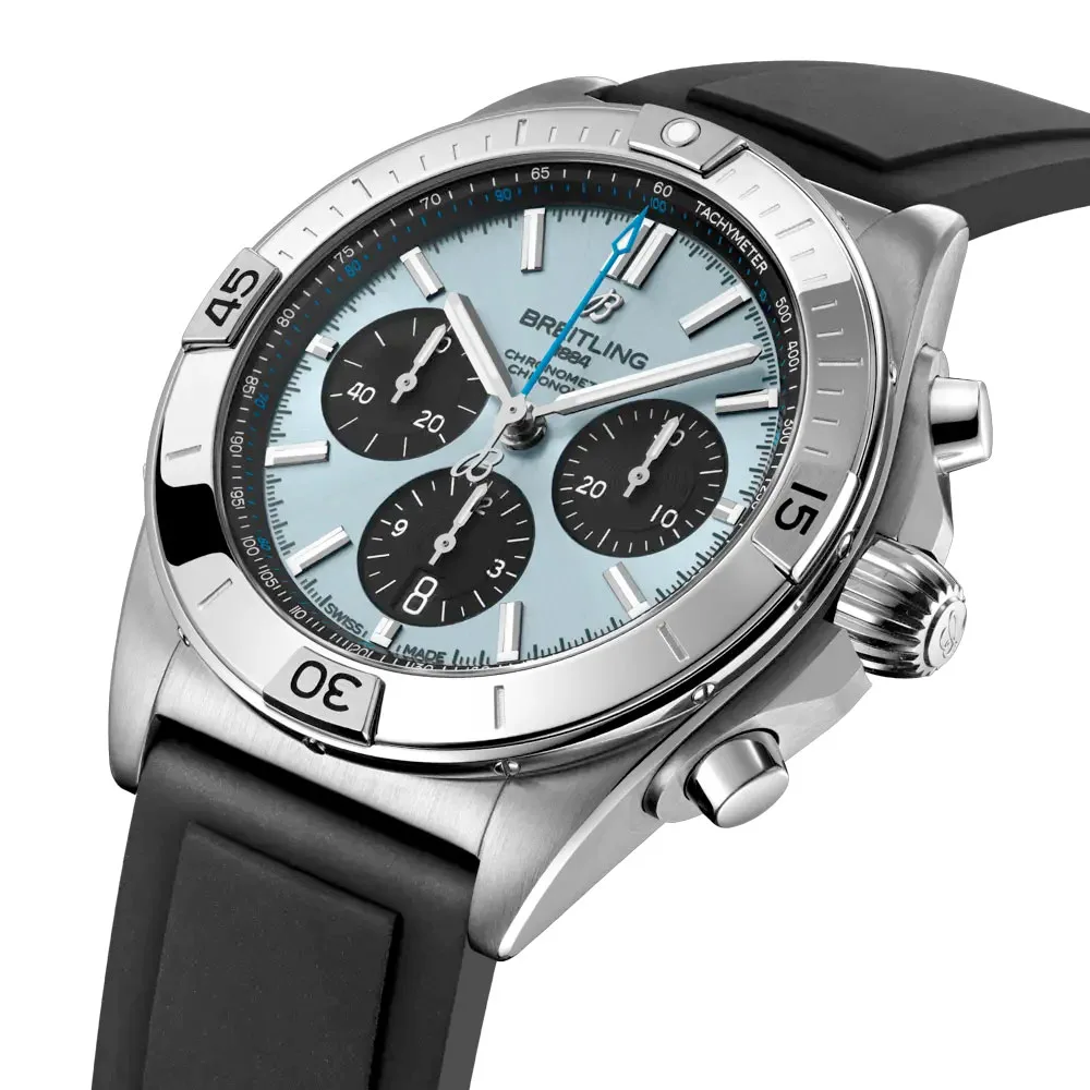 Breitling Pb0134101C1S1 Chronomat B01 42 Stainless Steel - Platinum Ice Blue Dial Watch - Image 3