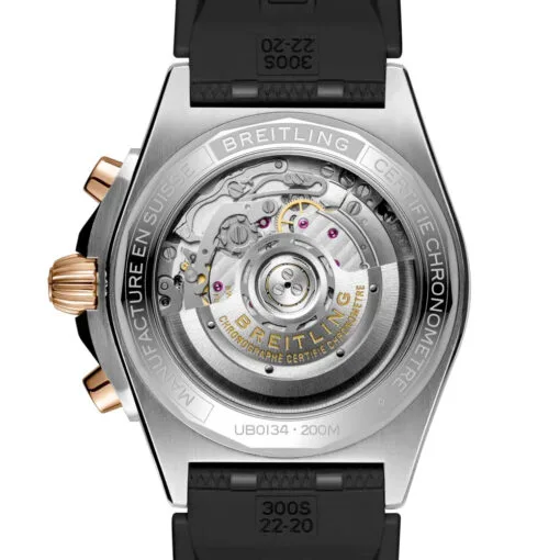Breitling Ub0134101B1S1 Chronomat B01 42 Stainless Steel Red Gold Anthracite Dial Watch - Image 2