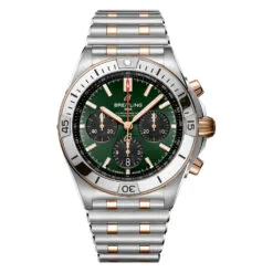 Breitling UB0134131L1U1 Chronomat B01 42 Stainless Steel Red Gold Green Dial Watch