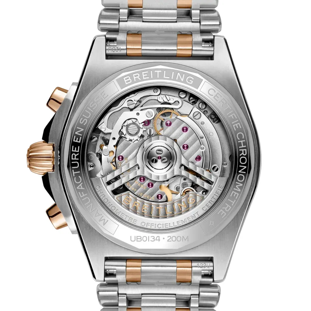 Breitling Ub0134131L1U1 Chronomat B01 42 Stainless Steel Red Gold Green Dial Watch - Image 2
