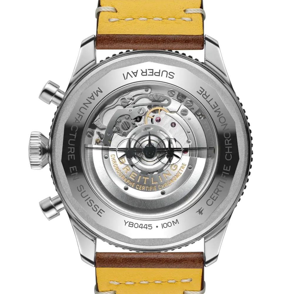 Breitling Yb04451A1B1X1 Super Avi B04 Chronograph Gmt 46 Mosquito Black Dial Watch - Image 2